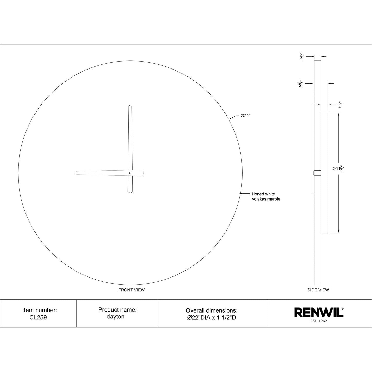Dayton Wall Clock